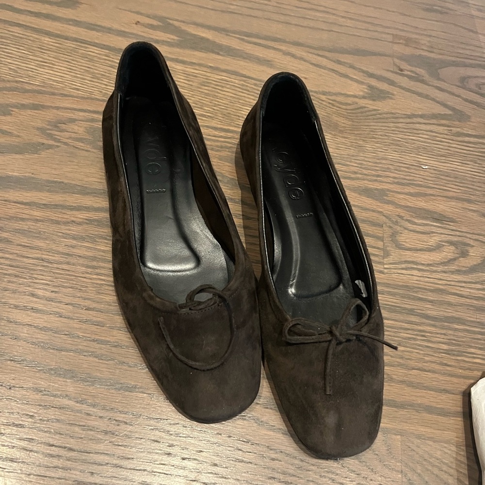 Aeyde Dark Brown Suede Loafers